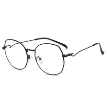 Новинка октября, Модные металлические очки в стиле ретро, Арт, очки для чтения, нестандартные плоские зеркальные очки для отдыха в стиле Харадзюку, очки для чтения