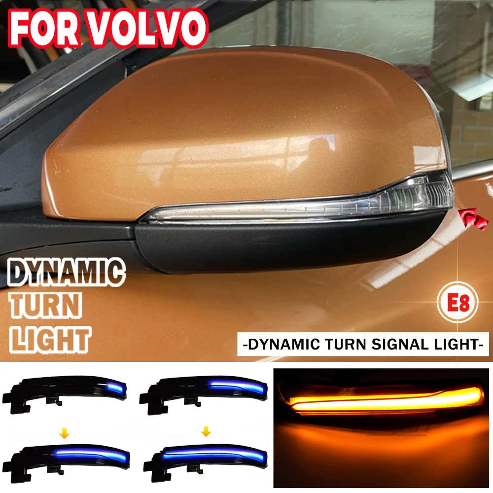 LED Dynamic Turn Signal Light For Volvo V40 CC II V60 S60 2011-2018 S80 V70  III Side Mirror Sequential Blinker Indicator Lamp