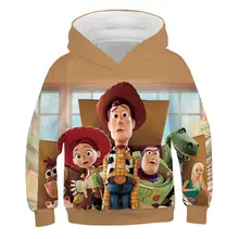 Новинка года; детская толстовка с объемным рисунком из мультфильма «Toy Story 4 Woody»; симпатичное худи с 3D принтом для мальчиков и девочек; детская одежда с героями мультфильмов; Толстовка