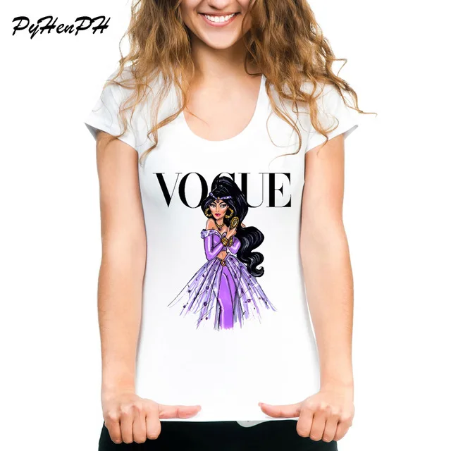 Vogue, футболка с принтом «Фокус», женская дизайнерская футболка на Хэллоуин, футболка с коротким рукавом, женская летняя стильная футболка, Tumblr, одежда - Цвет: C15