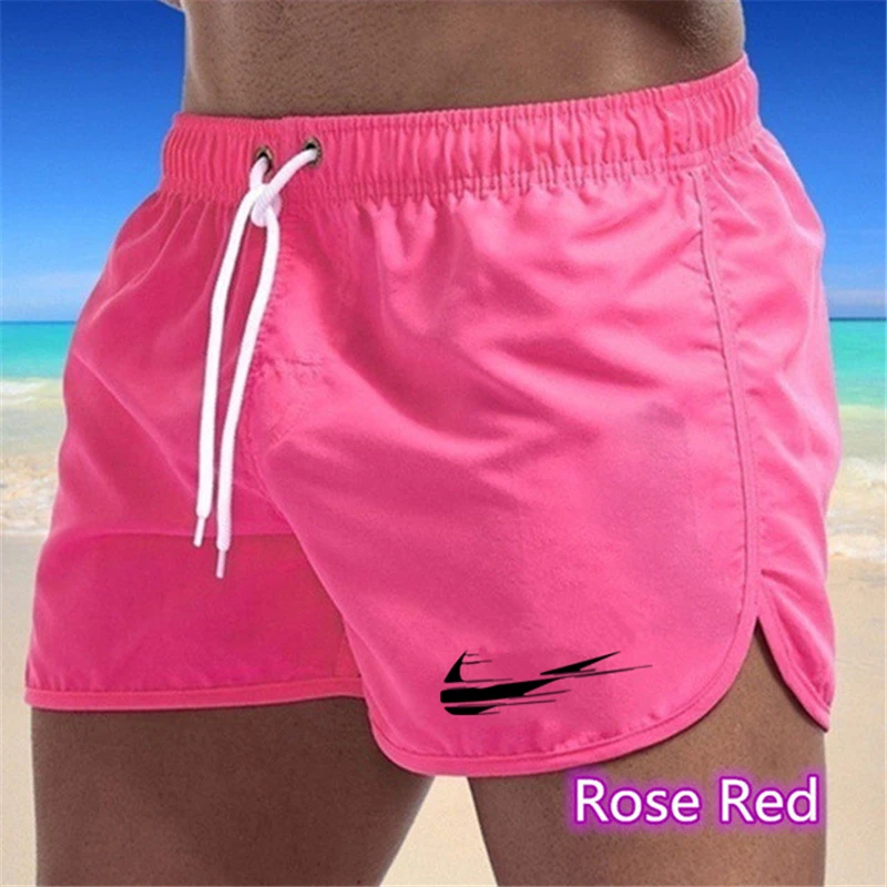 2021 Summer Brand Men's Swimwear Shorts Printed Beachwear Sexy Swim Trunks Men Swimsuit Low Waist Breathable Beach Wear Surf