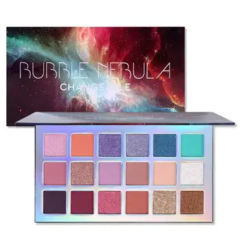 

18 Color Holographic Eyeshadow Palette Matte Pearlescent Chameleon Pigment Eye Shadow Palette Beauty Makeup