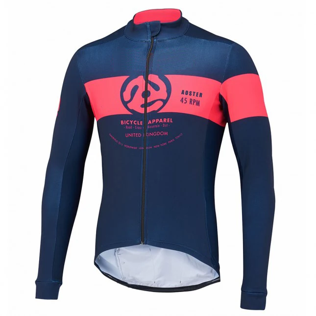 2018 Men's Autumn/Winter Thermal Fleece Long Sleeve Cycling Jersey Outdoor Sportswear Clothing MTB Bike Bicycle Zipper Shirt