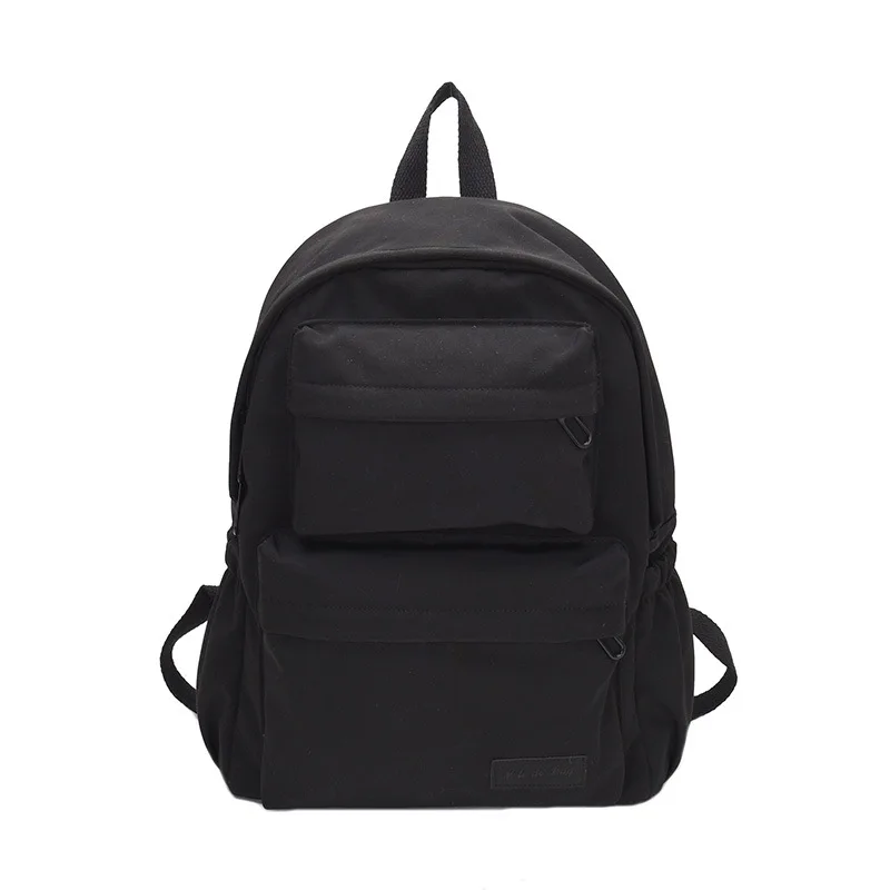 Waterproof Nylon Backpack for Women Multi Pocket Travel Backpacks Female School Bag for Teenage Girls Book Mochilas Outdoor Bags - Цвет: Черный цвет