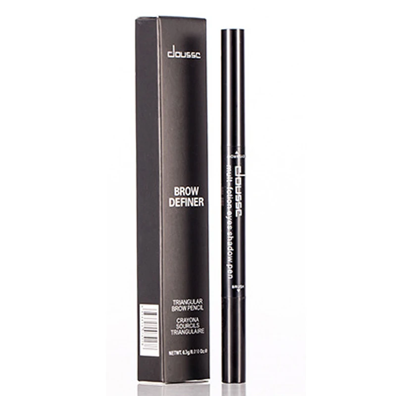 1 шт. водонепроницаемый карандаш для бровей Косметика для бровей карандаш длительная краска черный коричневый двухсторонний маркер для бровей брови