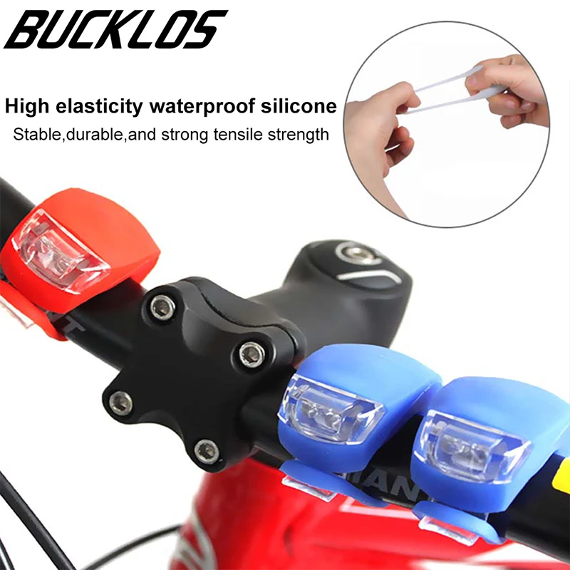 A pair Bike Front Light Bike Rear Light Bicycle Cycle Bike Safety Light Silicon 