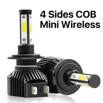 

2Pcs H7 LED Car Headlight 360 degree 4 COB Chips 6500K 10000LM H8 H9 H11 9005 9006 HB3 HB4 LED Bulb Auto Lamp Fog Light 12v 24v