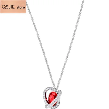 

High Quality Swa Bright Heart Dance Elegant Lady Necklace