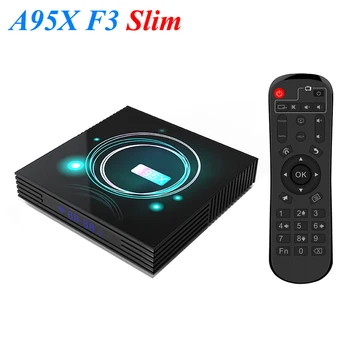 

VHXSIN 2pcs A95X F3 Slim Android Tv Box Amlogic S905X3 Quad-core A55 4GB 32GB LAN 100M Se tTop Box 4k HD 1080P Media Play