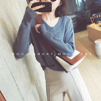 

2019 Autumn Goddess Fan Temperament Hong Kong Flavor Knitting Wide Leg Pants Two Piece Suit Female Chao 8805