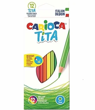 

Carioca 42793 – Scatola da 12 matite Colorate TITA - esagonali