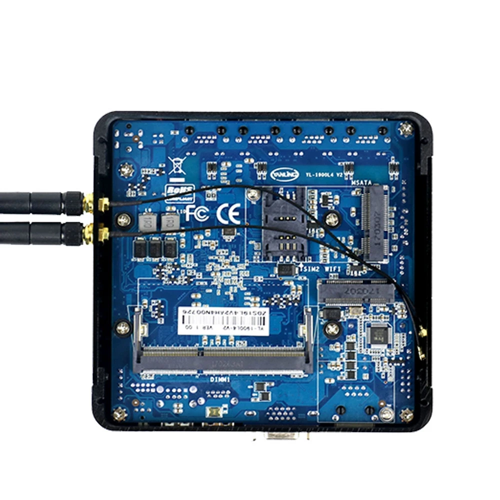 Тонкая Материнская плата Intel Atom E3845|Мини ПК| |