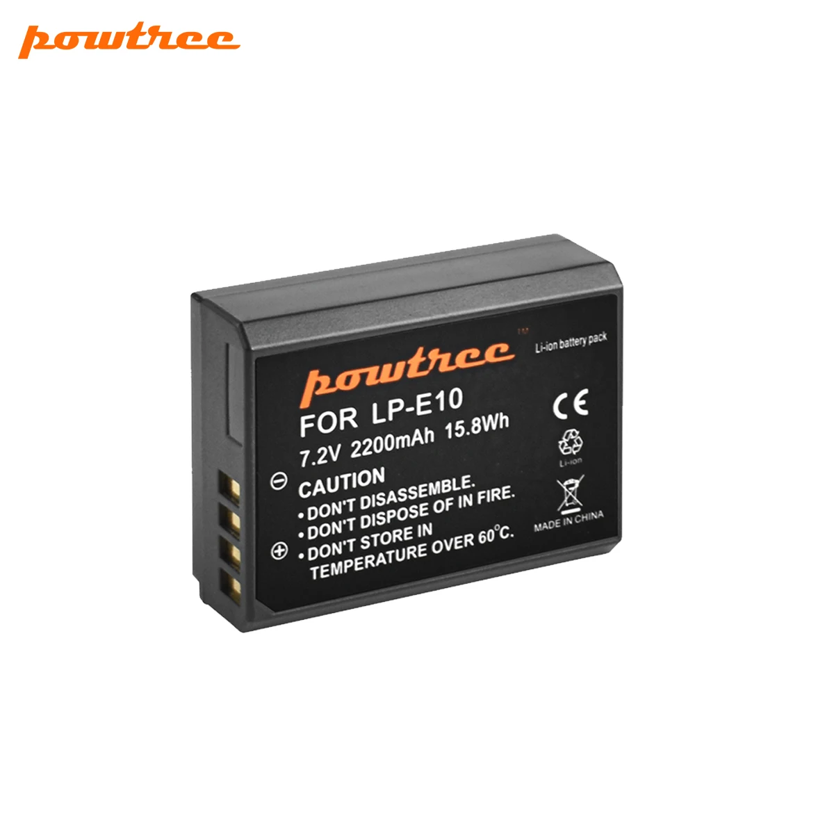 Powtree LP-E10 LPE10 LP E10 цифровая камера Батарея для цифровой однообъективной зеркальной камеры Canon EOS 1100D 1200D 1300D Rebel T3 T5 T6 поцелуй X50 X70 Батарея