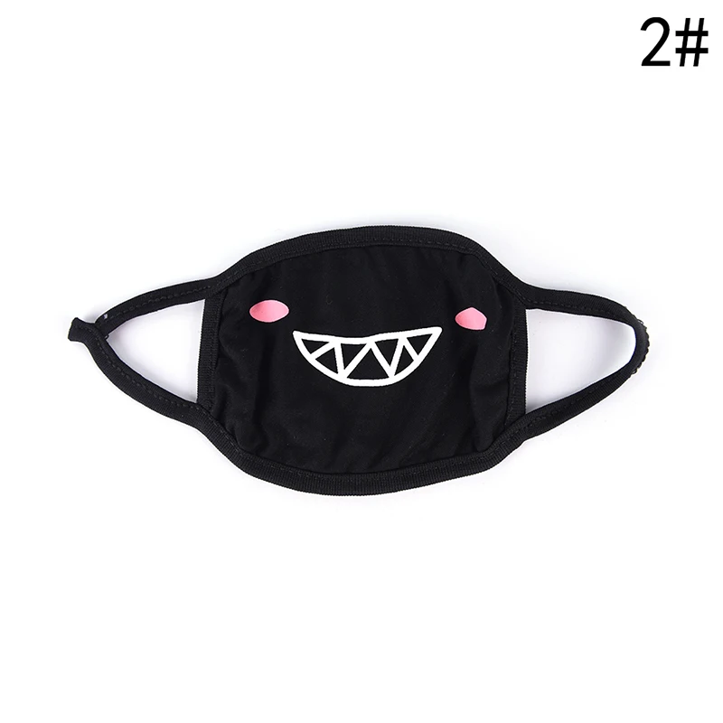 1 шт хлопковая Пылезащитная маска для лица унисекс корейский стиль Kpop Черный Медведь Велоспорт Анти-пыль хлопок лицевая Защитная крышка маски - Цвет: 2