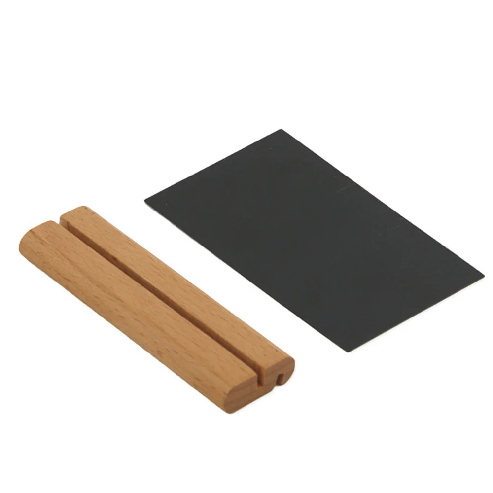 120x80mm Wood Memo Clips Photo Holder Clamps Stand Card Desktop Message Crafts Chalkboard