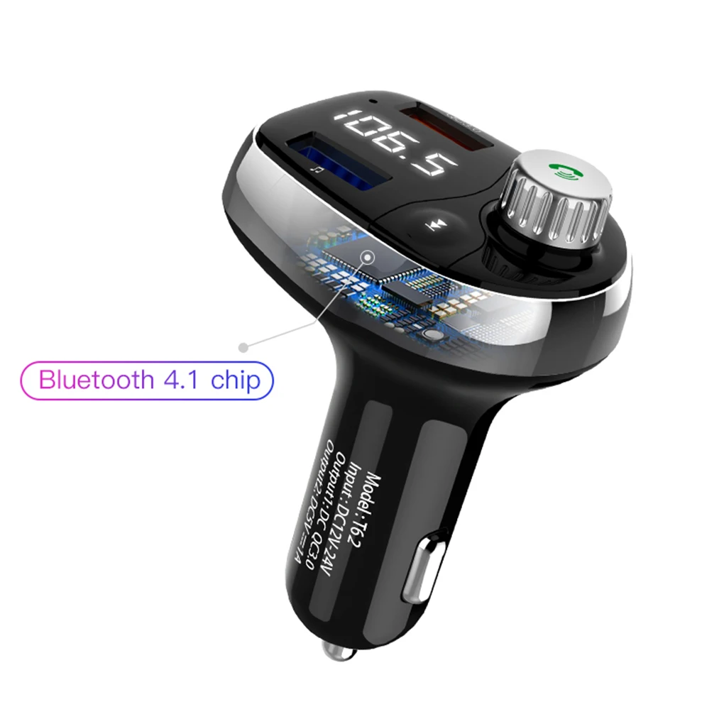 Автомобильный Bluetooth fm-передатчик беспроводной Bluetooth Handsfree автомобильный комплект MP3-плеер USB телефон быстрое зарядное устройство