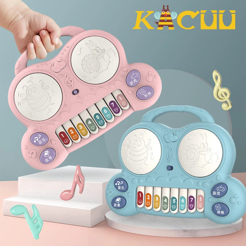 

Baby Musical Instrument Toys Toddlers Portable Piano Developmental Music Early Learning Educational Toys For Children Gifts