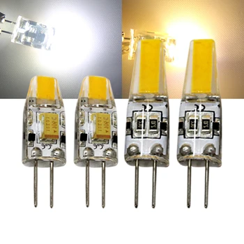 

G4 led light bulb Dimmable AC12v 3w 6w COB Chandelier Spotlight bombilla Replace Halogen Lamps 10pcs
