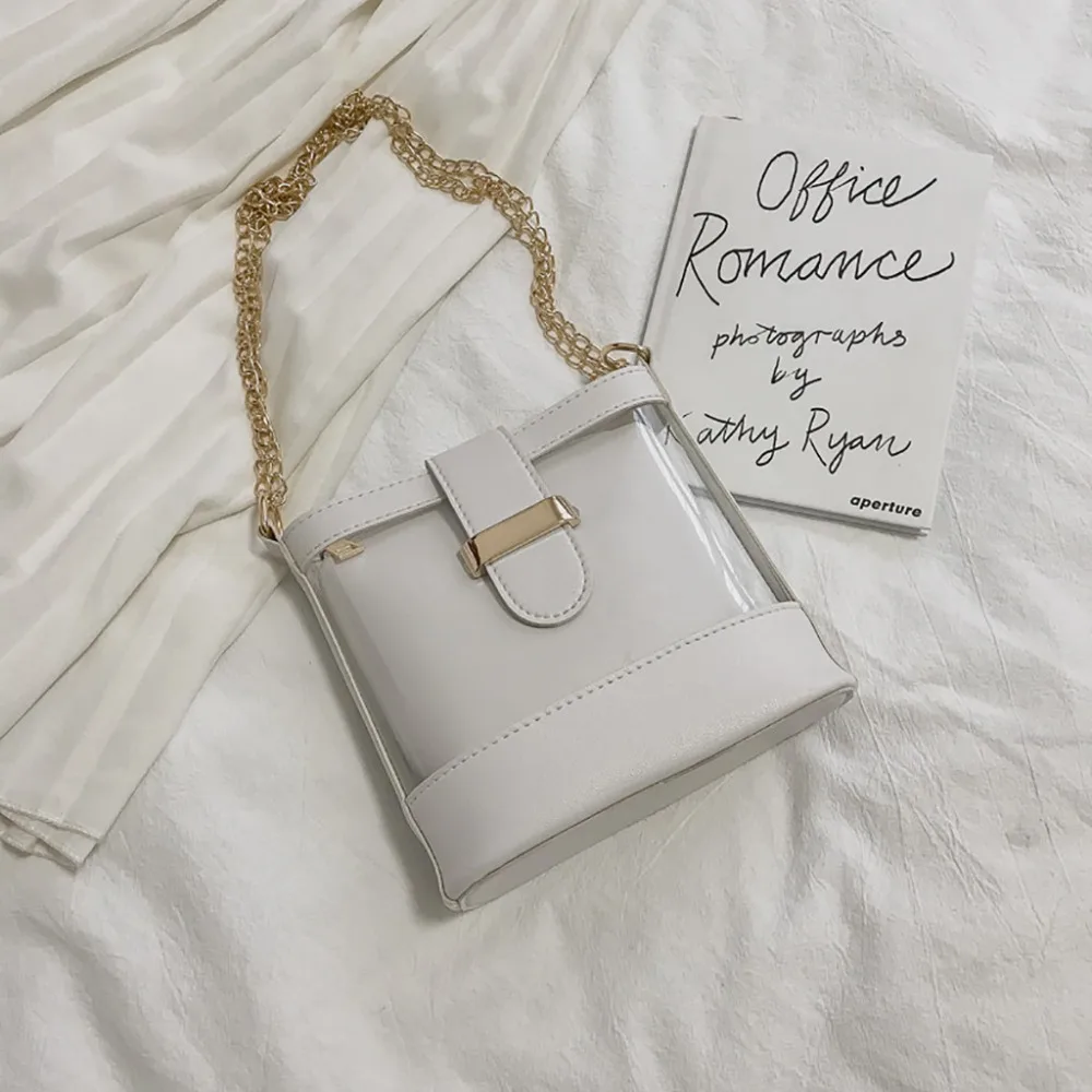Crossbody сумка-мешок прозрачный дикая Сумка-почтальон, сумка через плечо, модные сумки для женщин женские сумки из натуральной кожи прозрачный пакет