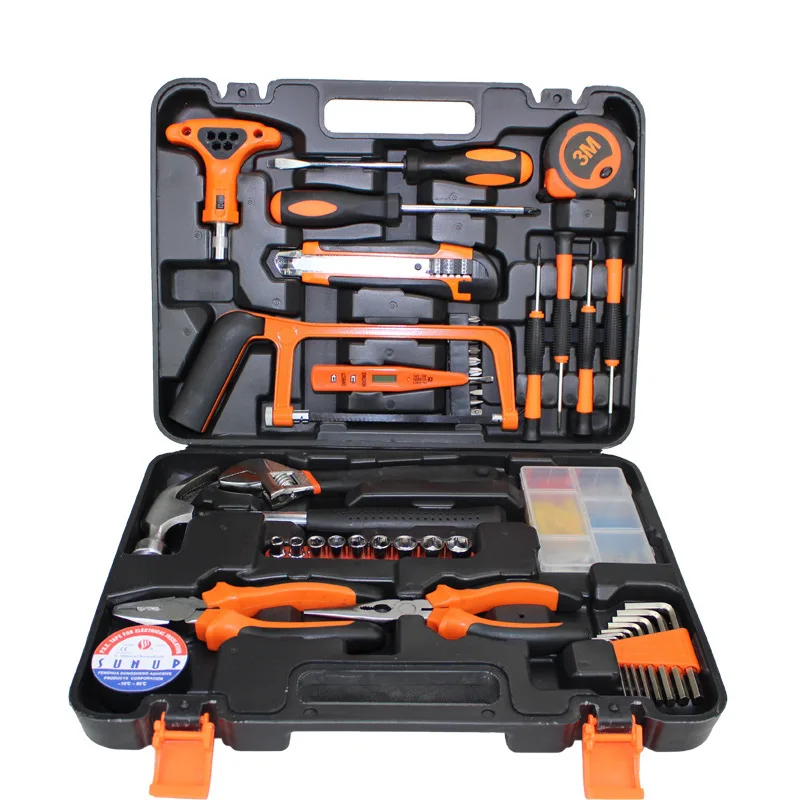 

New Style 82 Pieces Household Combination Tool Box Top Grade Car Mounted Portable Hardware Tools Tool Kit 004-1