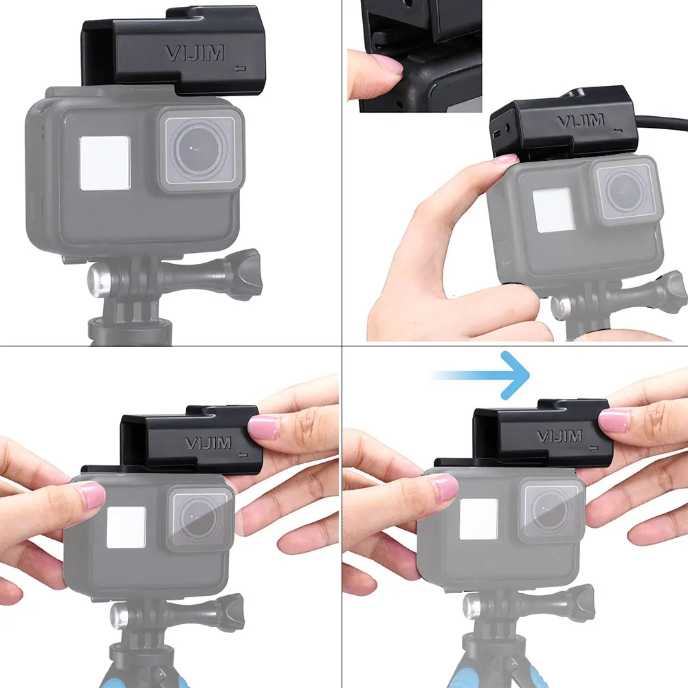 Аксессуары штатив для "горячего башмака" портативная Экшн-камера адаптер удлинитель держатель микрофона чехол быстросъемный для GoPro Hero 7 6