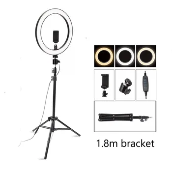 

dimmable live stand fill light LED Selfie Ring Light 18W 5500K Studio Photography Fill Ring Light for Smartphone Makeup