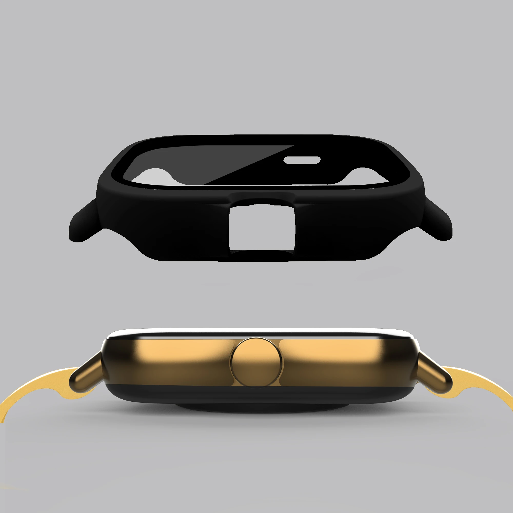 Amazfit GTS 2/2e GTS2e 스포츠 시계 GTS2 보호 범퍼 커버 용 하드 에지 전체 화면 유리 보호 필름 케이스 쉘 프레임