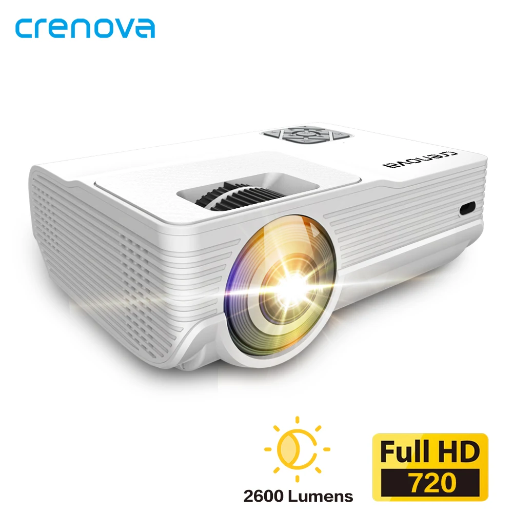 CRENOVA 2019 новейший светодиодный проектор с 1280*720P Android 6 0 OS 3000 лм видеопроектор для