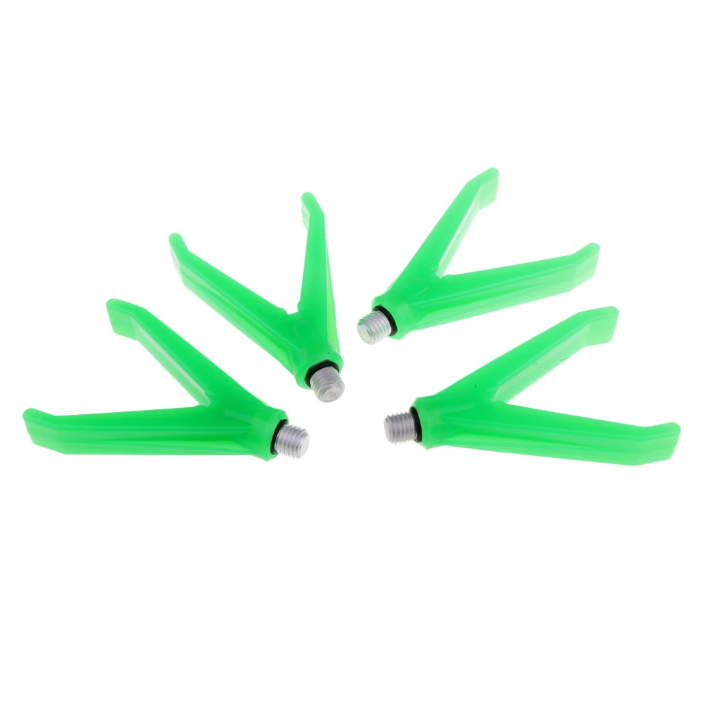 4pcs Green Rod Butt Rest V Rest for Universal Fishing Rod Fitting