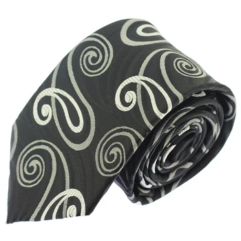 

Black 8CM Classic Tie for Man Silk Tie Luxury Business Neck Ties for Men Suit Cravat Wedding Party Necktie