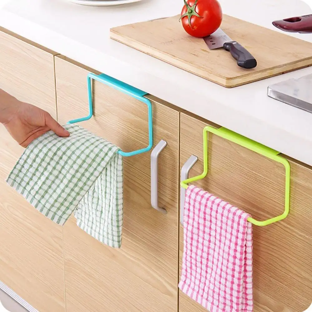

Plastic Multifunctional No-trace Hanging Hook Door Towel Ring Rack Storage Holder Rail Organizer Bathroom Accessories