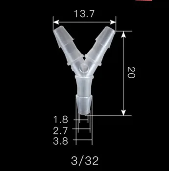 

5pcs/lot Three Way Connector Y-joint PP Waterproof Joint Water Pipe Switch Valve Fittings