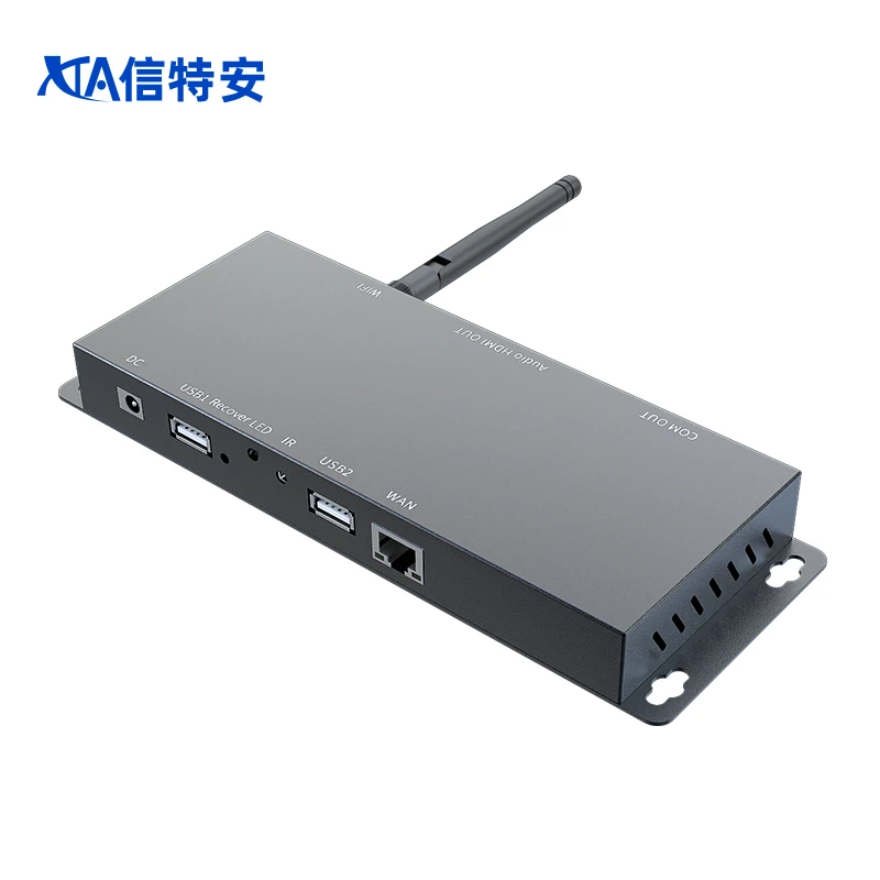 2K Advertising Digital Signage Player Box HD 1080P Android Smart Multimedia Player Tv Box Support Mobile Phone Control 2uidid t95z plus 4g 64gb tv box android 12 smart android tv box dual band wifi6 1080p bt 6k media player set top box