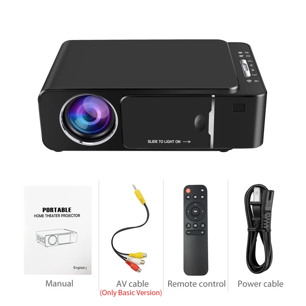 VIVICINE 1280x720p Portable HD Projector,Option Android 10.0 HDMI USB 1080p Home Theater Proyector WIFI Mini Led Beamer
