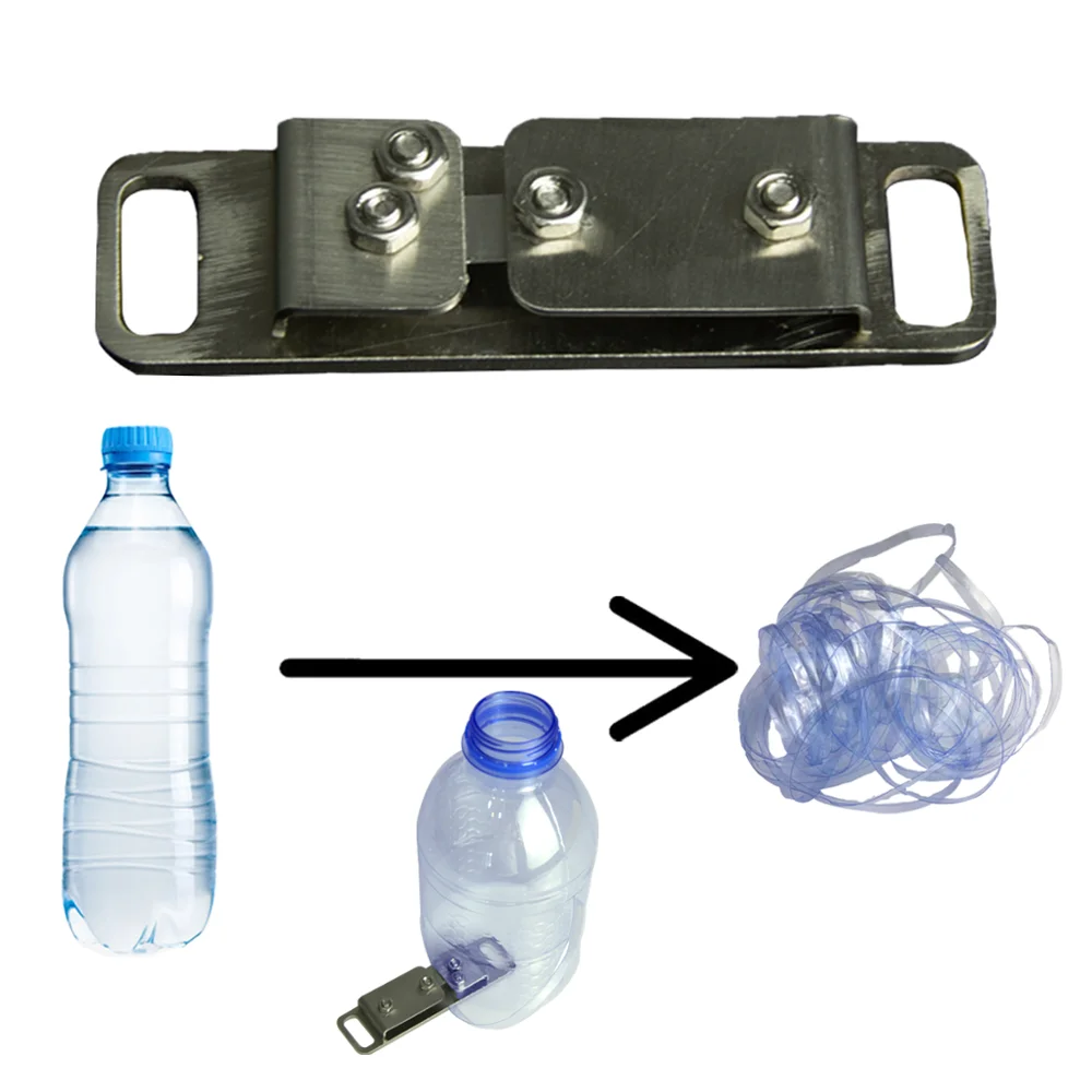 

Pocket Sized Plastic Bottle Rope Maker/Cordage Maker Tool-Turn Trash Into Rope,ElevenTen Stainless Steel Plastic Bottle Cutter