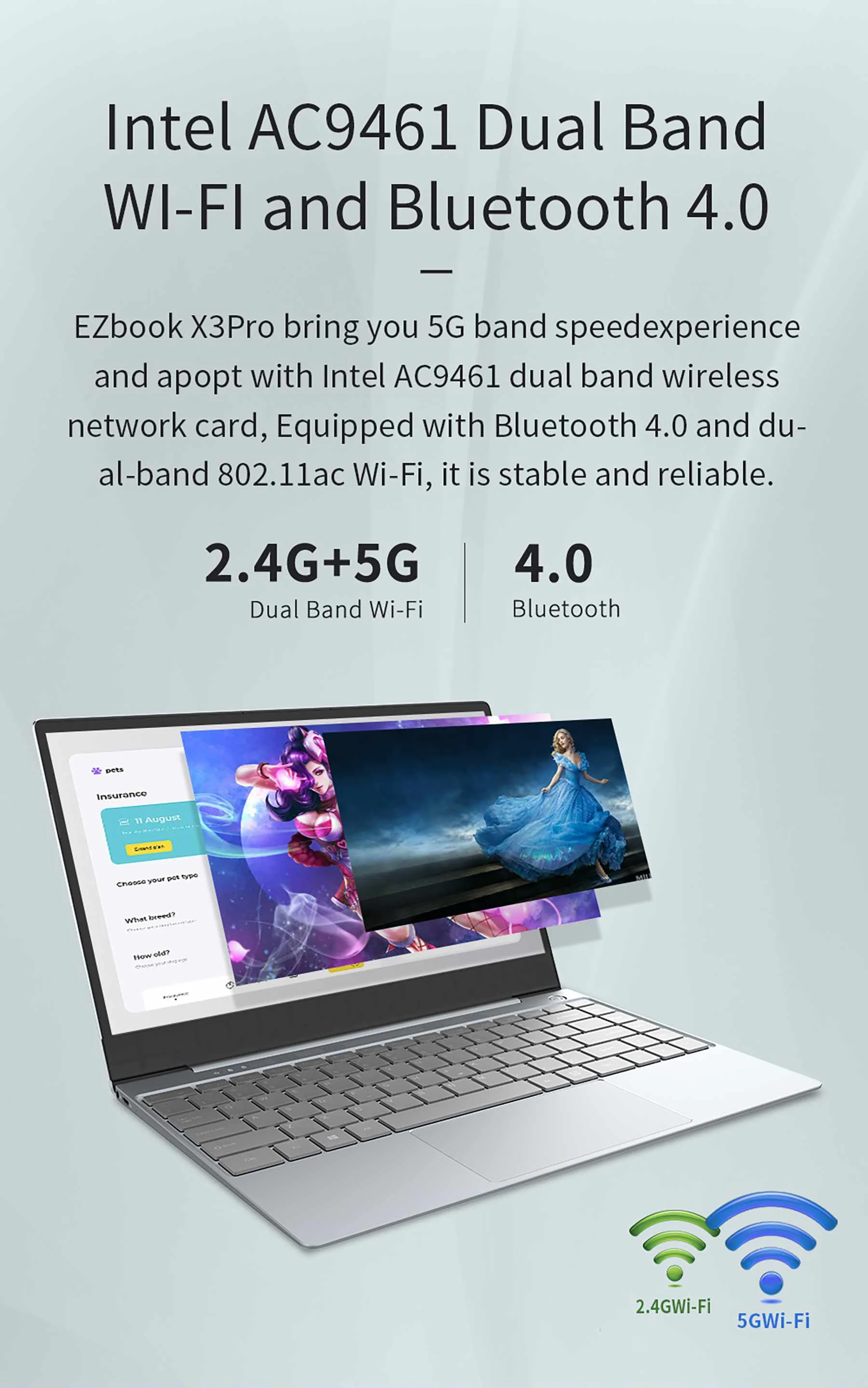 Ноутбук Jumper EZbook X3 Pro 13,3 дюймов 8 ГБ ОЗУ 180 Гб ПЗУ SSD DDR4 клавиатура с подсветкой Intel Gemini Lake N4100 ips Win 10