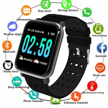 

Smart Watch Heart Rate Monitor Sport Fitness Tracker Blood Pressure IP67 Waterproof For IOS Android Man Women Watches Gifts