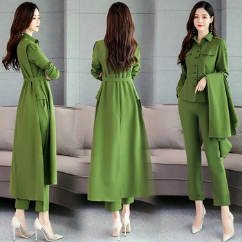 

Fashion Goddess 3 Piece Set Women Ol Stylish Ensemble Femme Survetement Women's Suit Conjunto Feminino Year-old Female Costume
