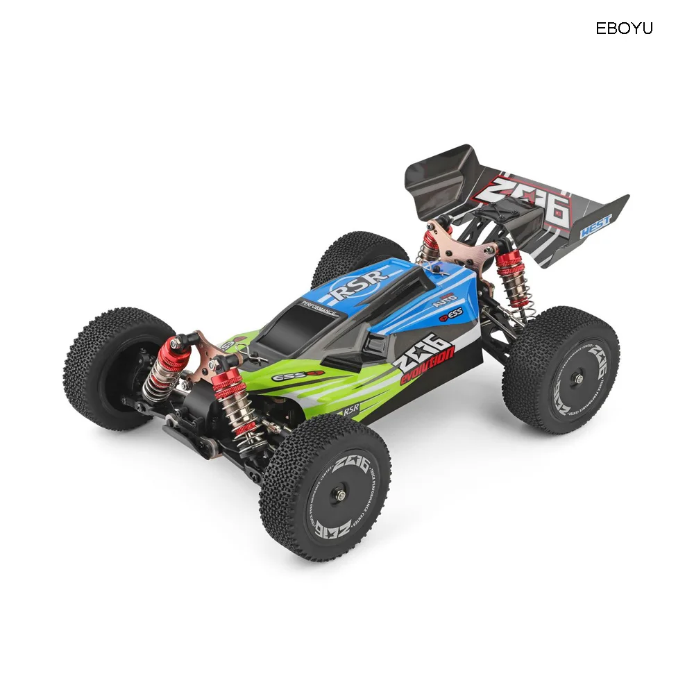 Зеленый Wltoys XK 144001 RC автомобиль 2,4 ГГц 1:14 4WD 60 км/ч высокоскоростное радиоуправляемое багги гоночный внедорожный Дрифт автомобиль RTR - Цвет: Зеленый