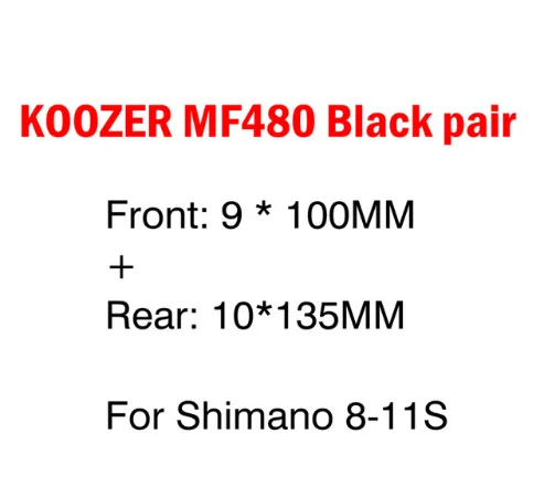 KOOZER MF480 ступица 6 подшипников 24 т трещотка 32 отверстия быстрый выпуск через ось горный велосипед Массажер для 8-11S XD100* 135 142*12 мм - Цвет: Black 9x100 10x135mm