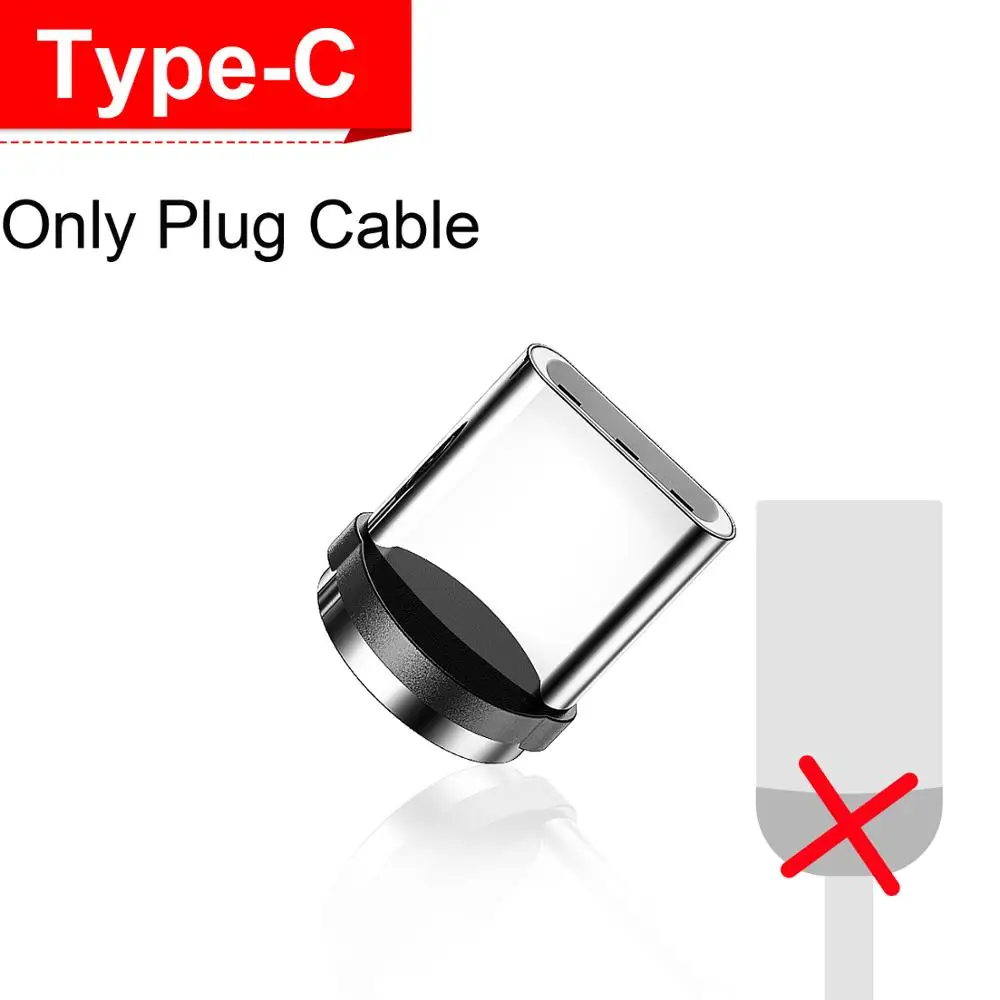Only Type C Plug Marjay Магнитный кабель Micro usb type C кабель для iPhone samsung Android Быстрая зарядка магнит зарядное устройство мобильный телефон USB провод шнур - Цвет: Only Type C Plug