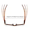 JM printemps charnière ronde lunettes de lecture femmes hommes dioptrie loupe presbyte lunettes noir + 0.5 + 6 ► Photo 3/6