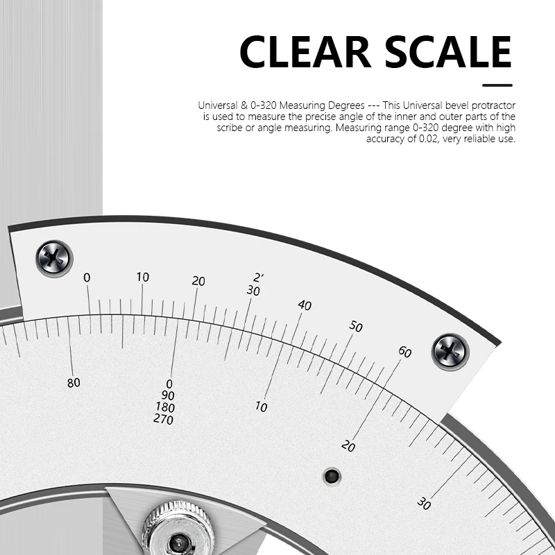 Digital Angle Protractor Angle Measuring Tool Angle Protractor Digital Angle Meter Angle Ruler 0-320 Degree Universal Protractor Precision Goniometer Angle Finder Measuring Tools Caliper