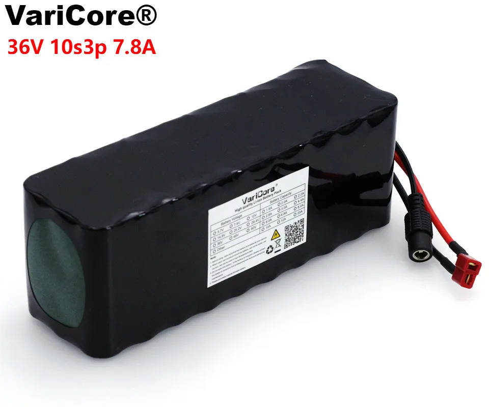 

VariCore 36V 7.8Ah 10S3P 18650 Rechargeable battery pack ,modified Bicycles,electric vehicle 42V Protection PCB
