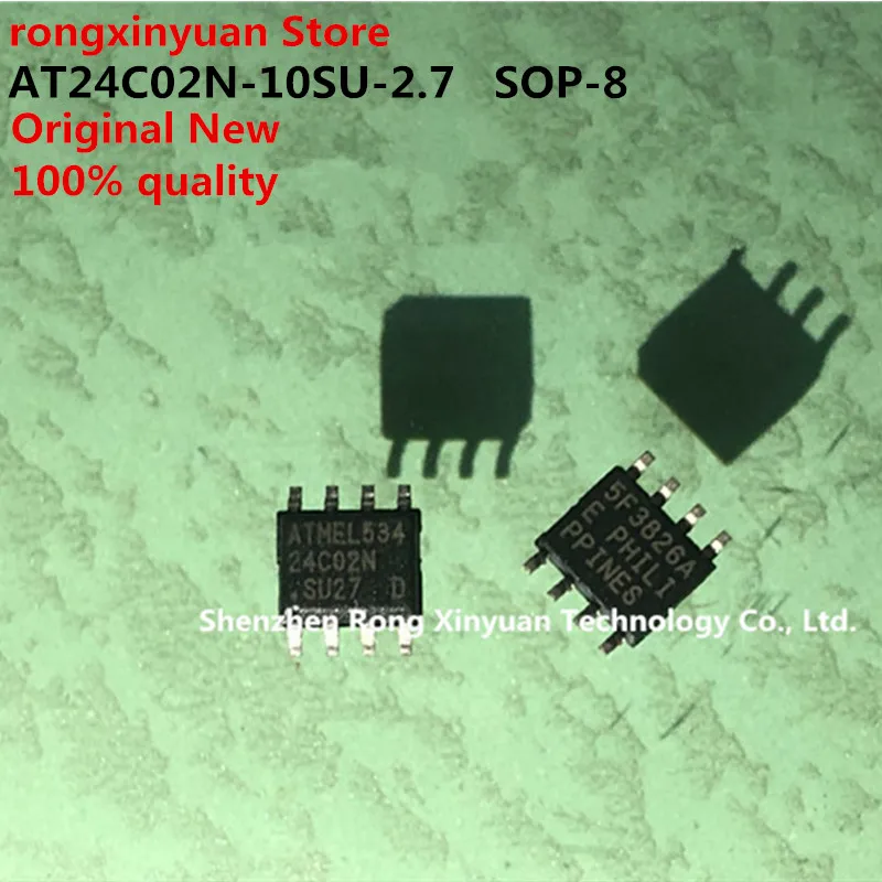 

20-200 pcs/lot AT24C02N-10SU-2.7 AT24C02N 24C02N SOP-8 AT24C02N-SU27 AT24C02N-10SI-2.7 AT24C02N-10SU 2-Wire Serial EEPROM New