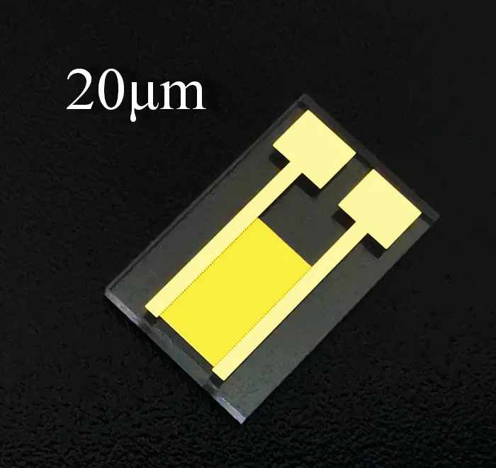 

20um Transparent Interdigital Electrode Quartz Glass Capacitor Array MEMS Gas Biosensor Photoelectric Detection