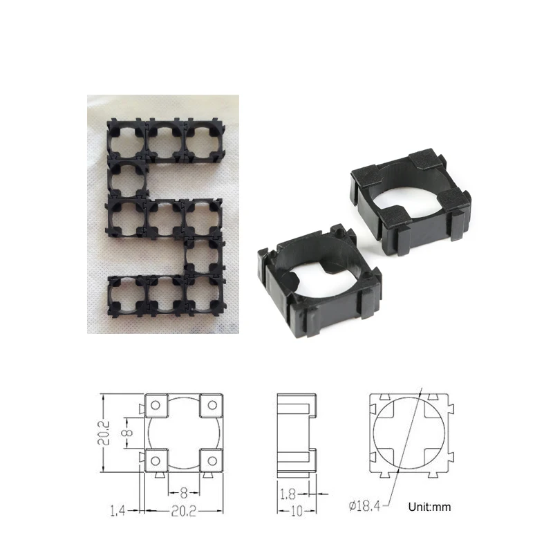 5 шт. 1/2/3/15/20P 18650 Батарея держатель кронштейн DIY цилиндрические батареи приспособление анти Вибрация чехол литейный Ящик Контейнер для хранения