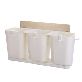 

Wall Mount Shelf Chopsticks Leakage Multifunction Rack Kitchen Accessories Shovel Spoon Rack Knife Fork Storage Box