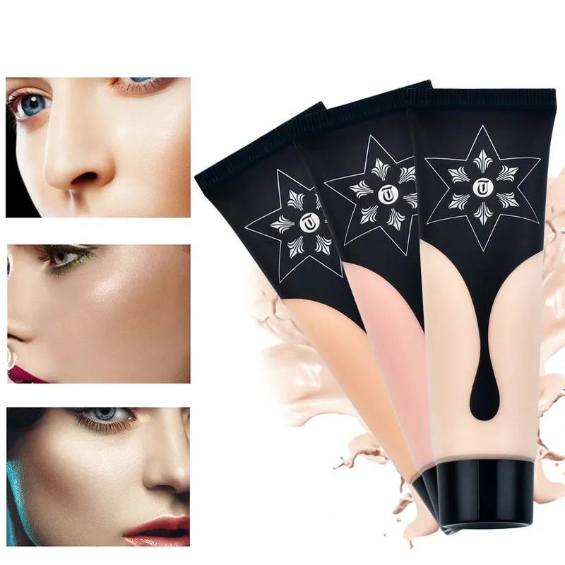 

New BB Cream Natural White Moisturizing Hydrating Nude No Floating Powder Makeup Isolation Concealer Foundation Cosmetics TSLM1