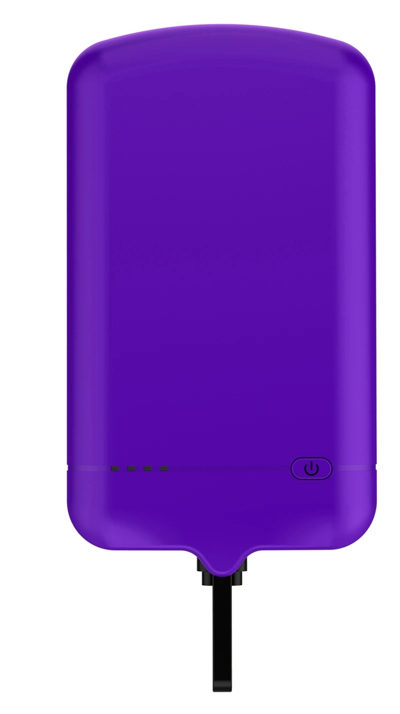 Suqy для iphone 5 5s 5c se 6plus 6s plus чехол для батареи Внешняя батарея для iphone 6 6s 7 7plus 8 8plus x чехол для смарт-батареи - Цвет: Фиолетовый